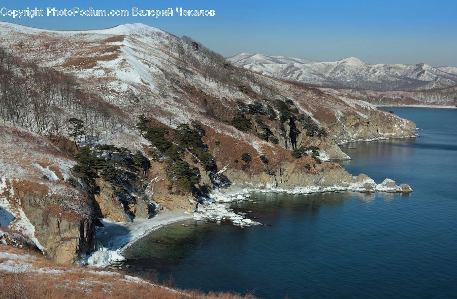 Cliff, Outdoors, Promontory, Coast, Sea, Water, Arctic
