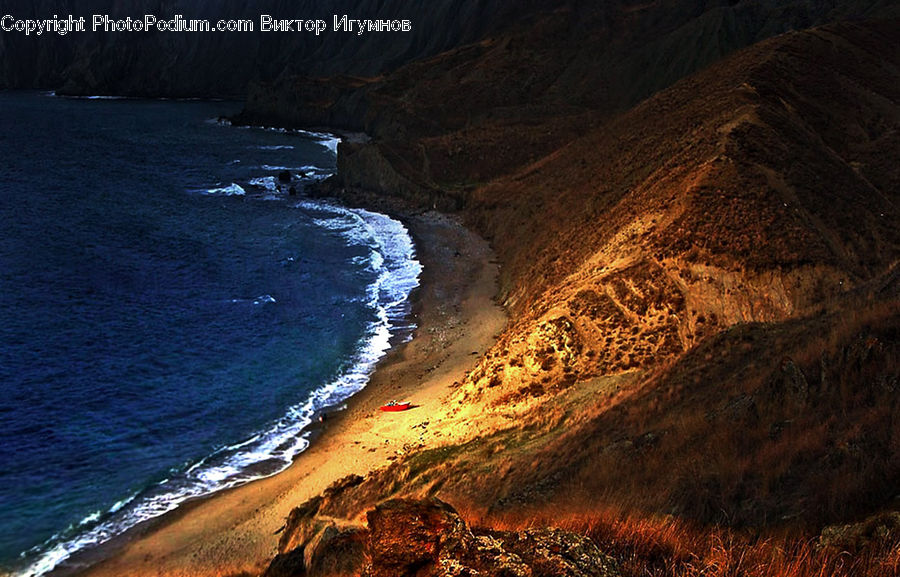 Cliff, Outdoors, Coast, Sea, Water, River, Rock
