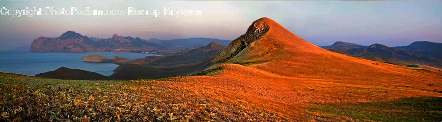 Mountain, Outdoors, Valley, Crest, Mountain Range, Peak, Desert