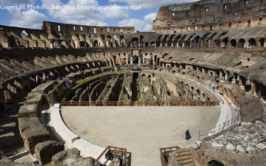 Amphitheater, Amphitheatre, Architecture, Arena, Castle, Fort