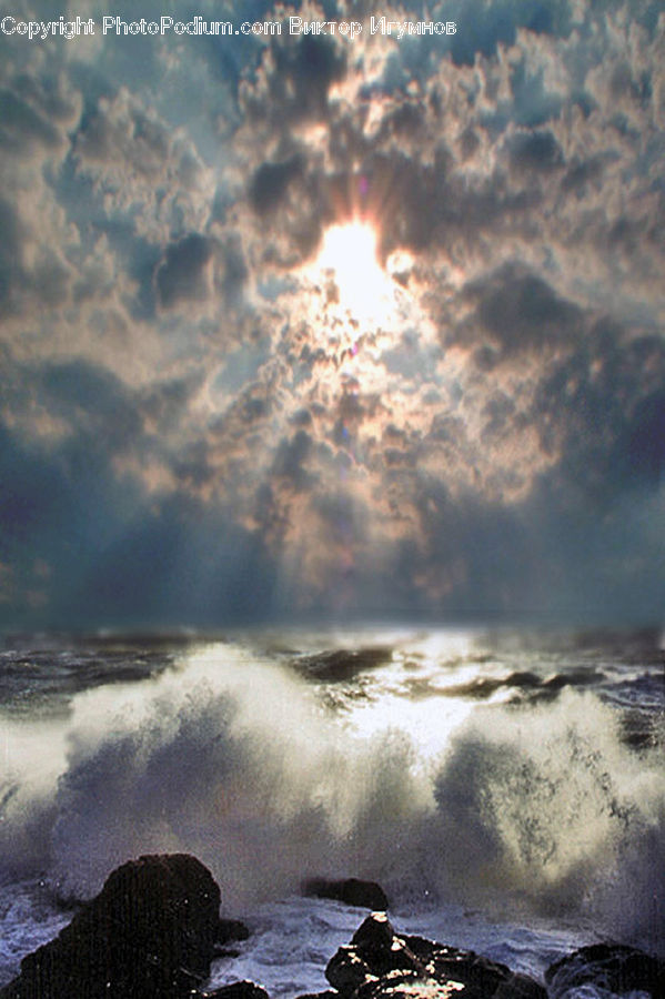 Azure Sky, Cloud, Outdoors, Sky, Ocean, Sea, Water