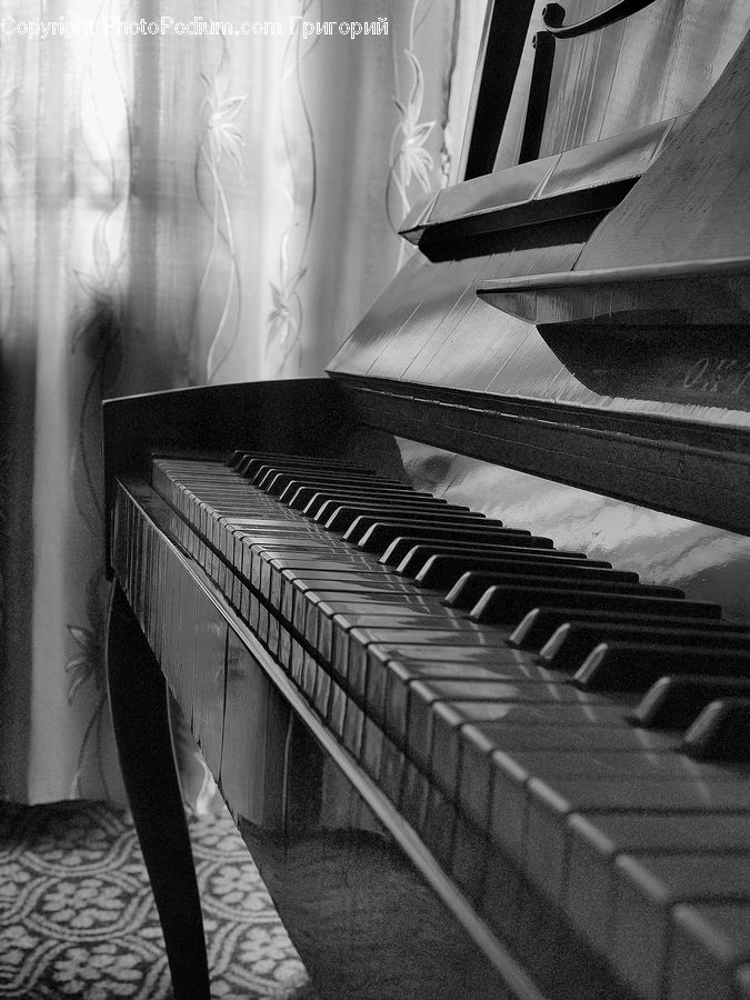 Musical Instrument, Piano, Banister, Handrail, Staircase, City, Downtown