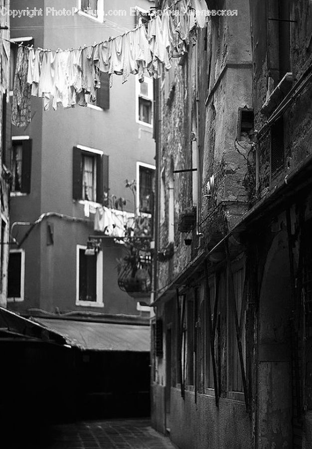 Alley, Alleyway, Road, Street, Town, Building, Downtown