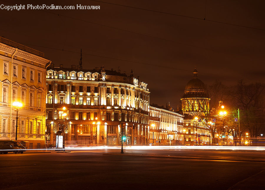 Architecture, Downtown, Plaza, Town Square, City, Building, Metropolis