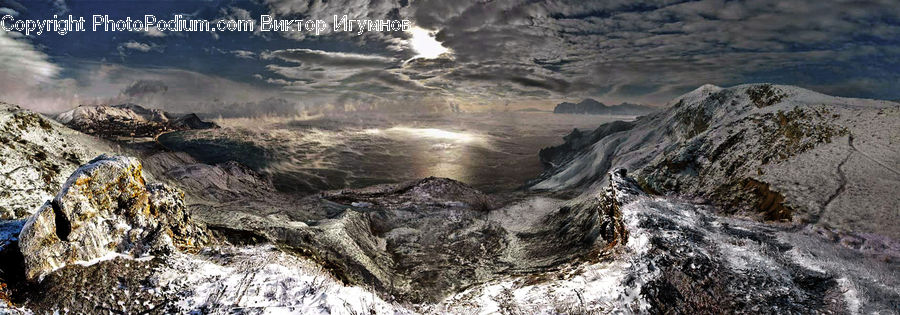 Landslide, Arctic, Glacier, Ice, Mountain, Outdoors, Snow