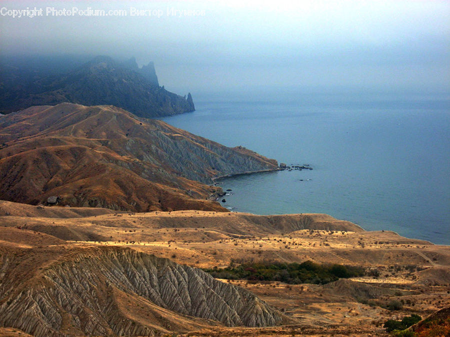 Coast, Outdoors, Sea, Water, Promontory, Cliff, Beach