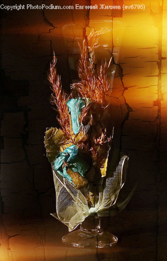Glass, Flower Arrangement, Ikebana, Plant, Potted Plant, Vase, Flower