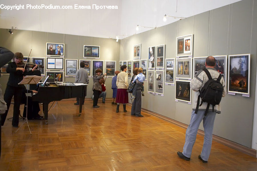People, Person, Human, Art, Art Gallery, Grand Piano, Musical Instrument