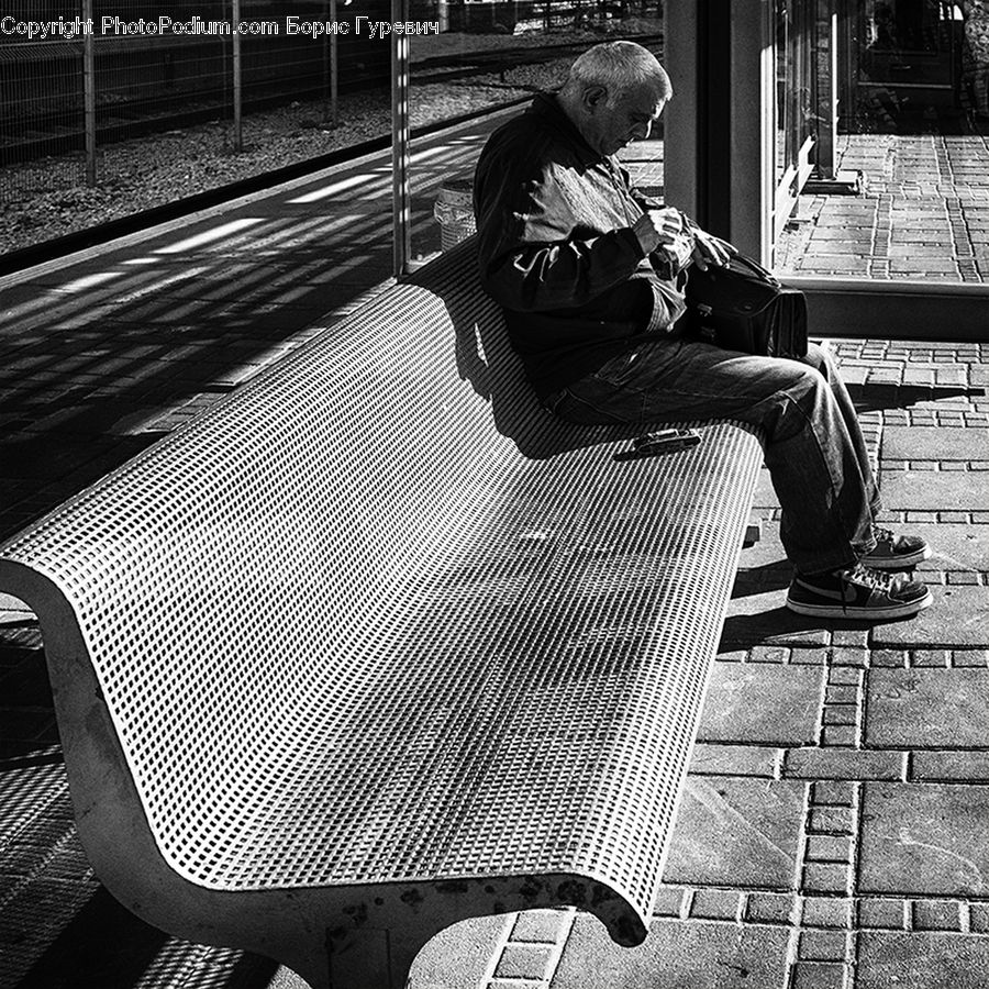 People, Person, Human, Bench, Clothing, Hood, Hoodie