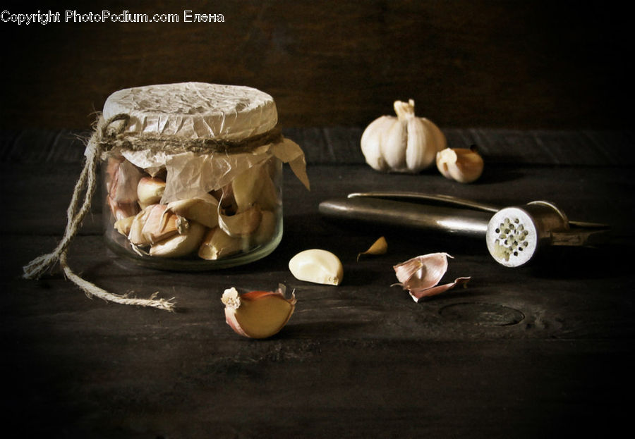 Garlic, Plant, Agaric, Mushroom