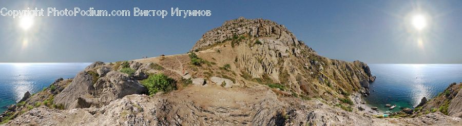 Crest, Mountain, Outdoors, Peak, Cliff, Coast, Sea