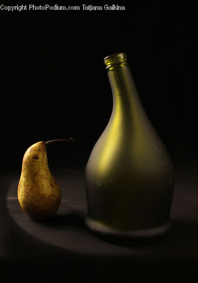 Fruit, Pear, Alcohol, Beer, Beer Bottle, Beverage, Bottle