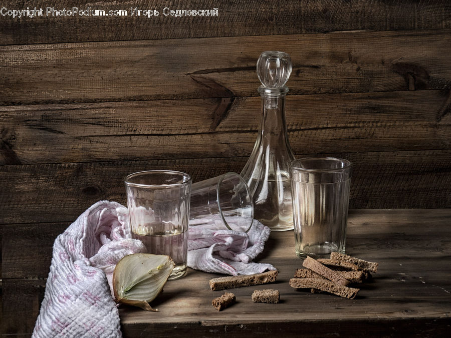 Glass, Goblet, Garlic, Plant, Cup, Jug, Pitcher