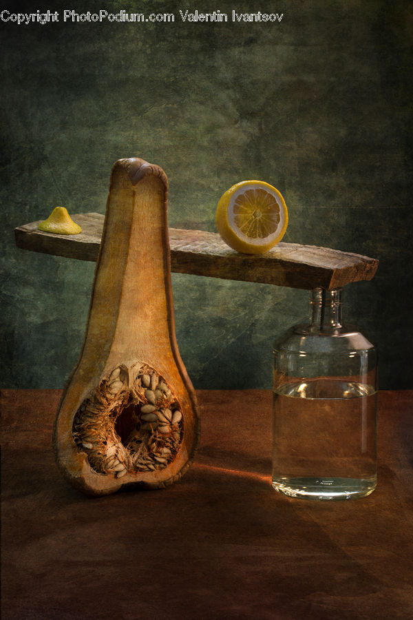 Glass, Goblet, Citrus Fruit, Fruit, Lemon, Beverage, Drink