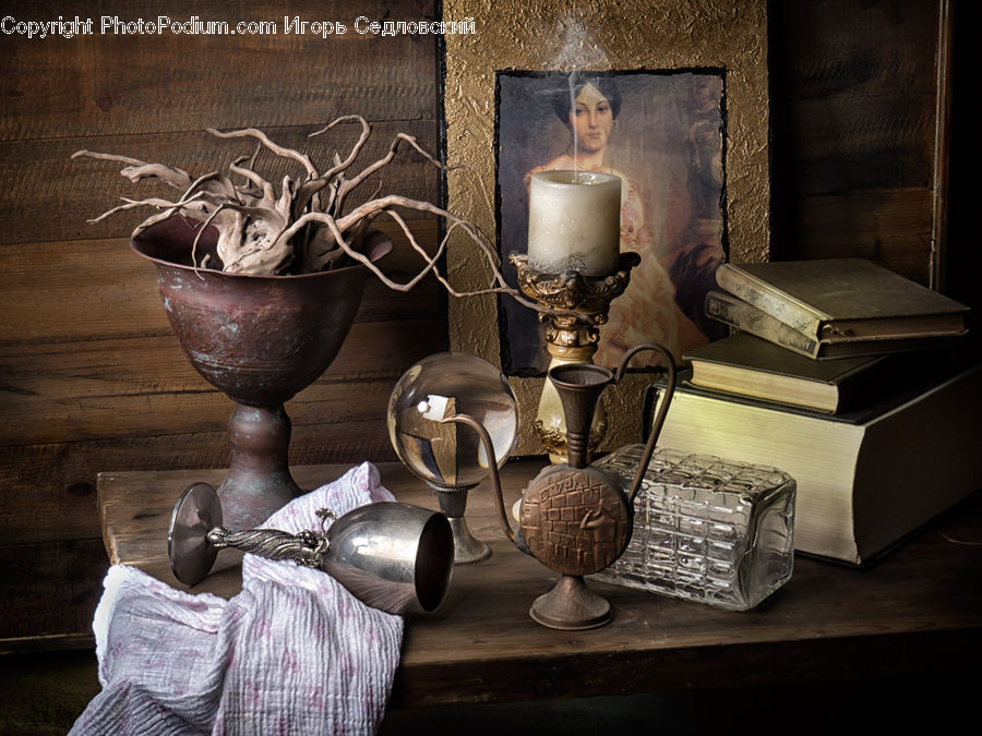 Glass, Goblet, Book, Text, Tomb, Coffee Table, Furniture