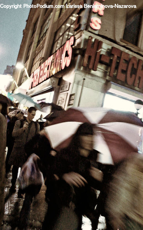 Umbrella, Brick, Word, Arch, Vault Ceiling, Crowd, Costume