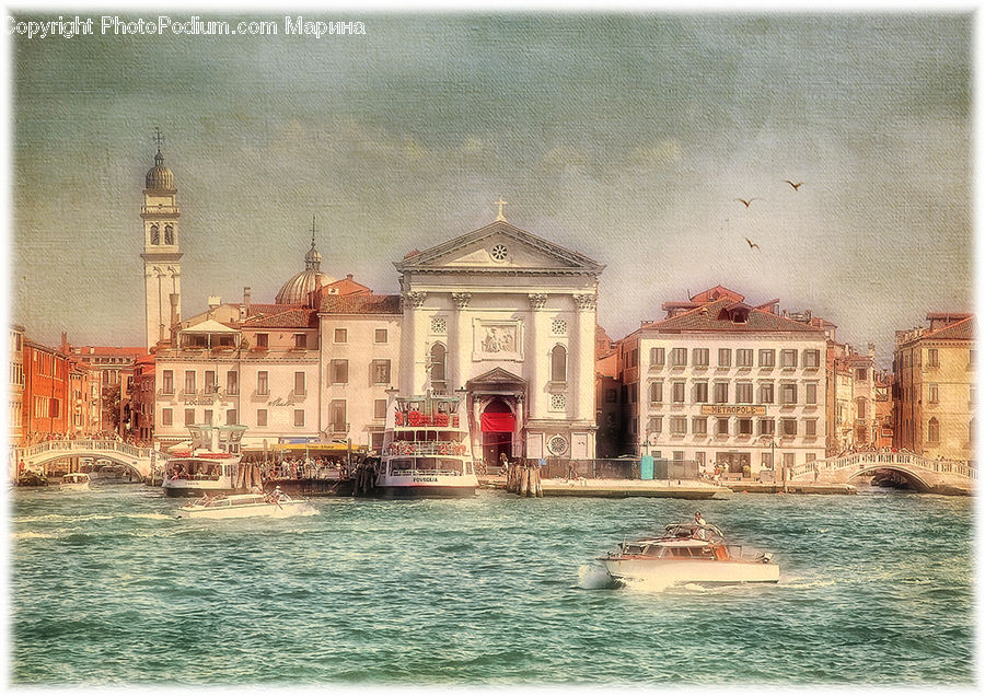 Architecture, Dome, Mosque, Worship, Boat, Gondola, Church