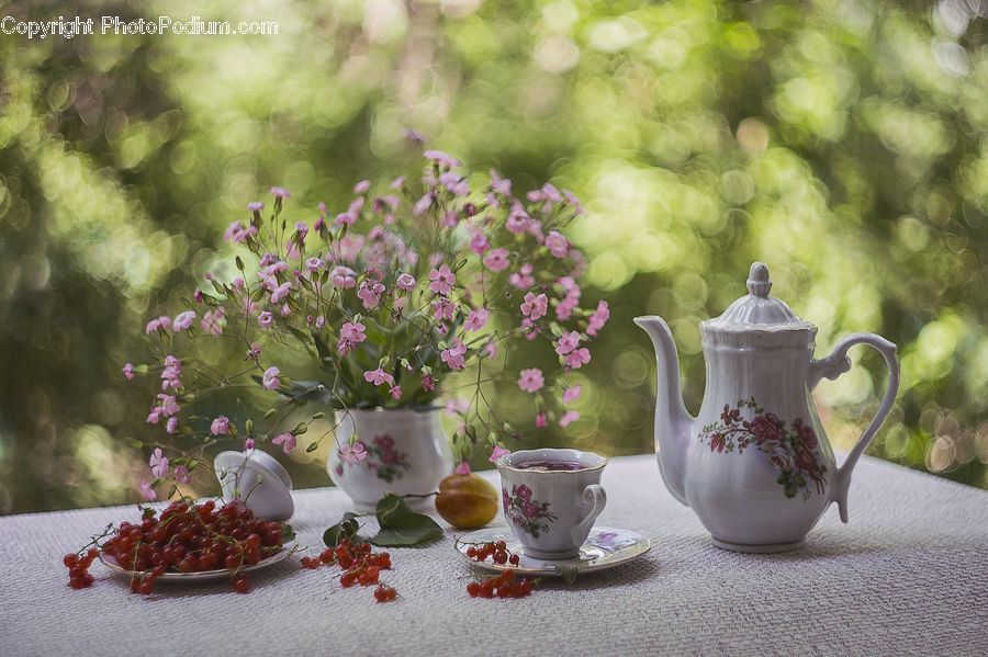 Pot, Pottery, Teapot, Cup, Porcelain, Saucer, Coffee Cup