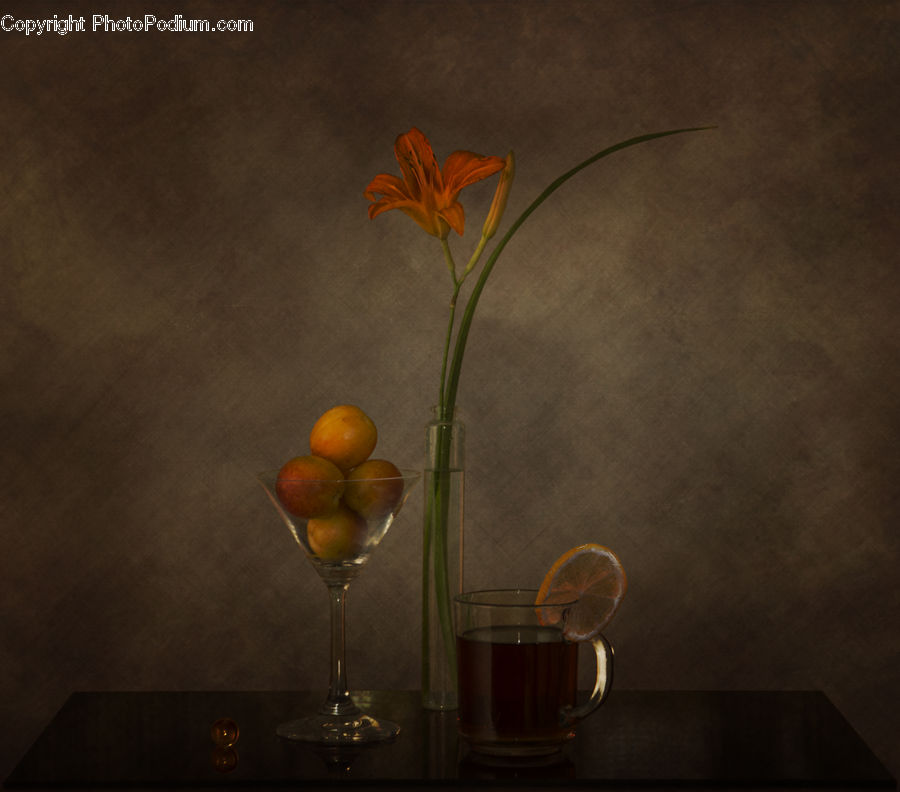 Glass, Goblet, Flower Arrangement, Ikebana, Plant, Potted Plant, Vase