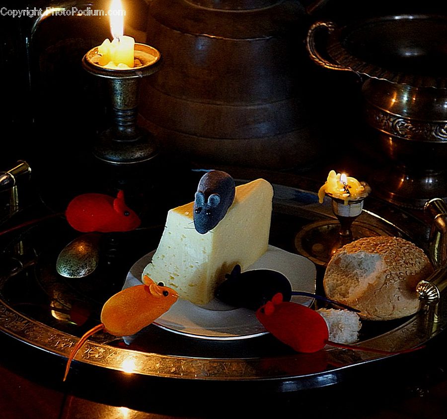 Bowl, Candle, Fire, Dish, Food, Plate, Beverage