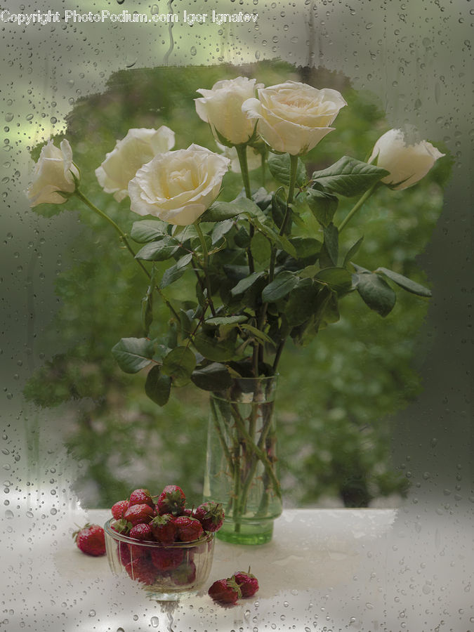 Fruit, Raspberry, Floral Design, Flower, Flower Arrangement, Flower Bouquet, Ikebana