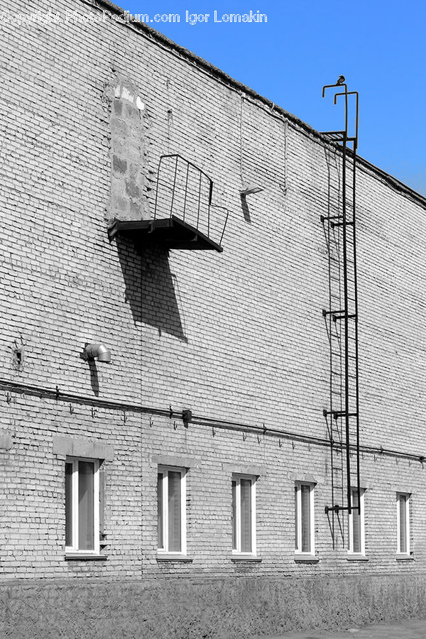 Fence, Wall, Brick, Countryside, Outdoors, City, Downtown