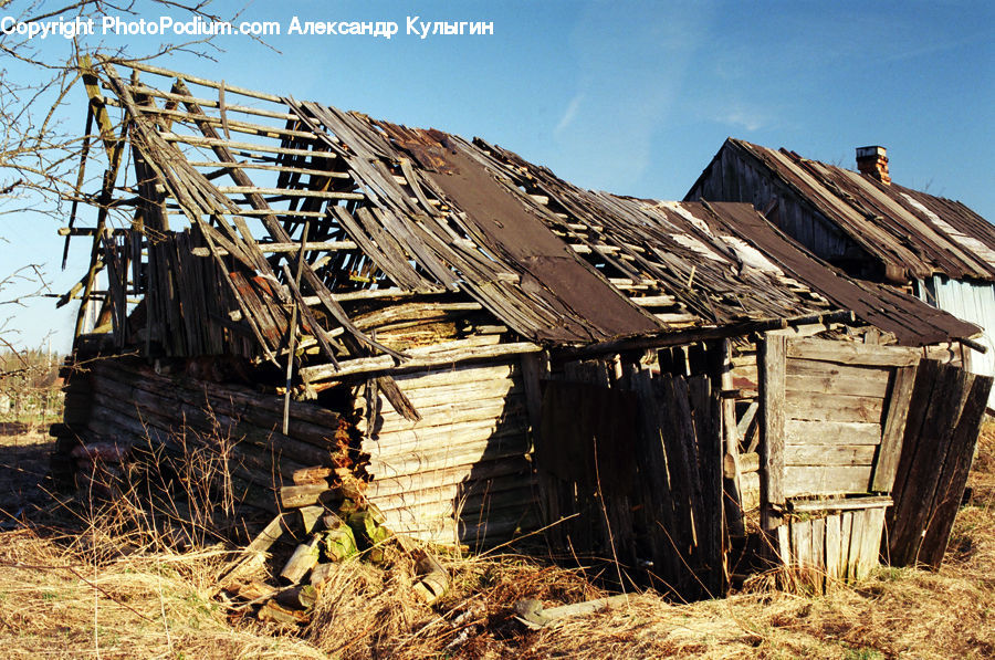 Cabin, Hut, Rural, Shack, Shelter, Building