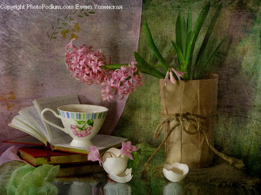 Cup, Boot, Shoe, Glass, Goblet, Porcelain, Saucer