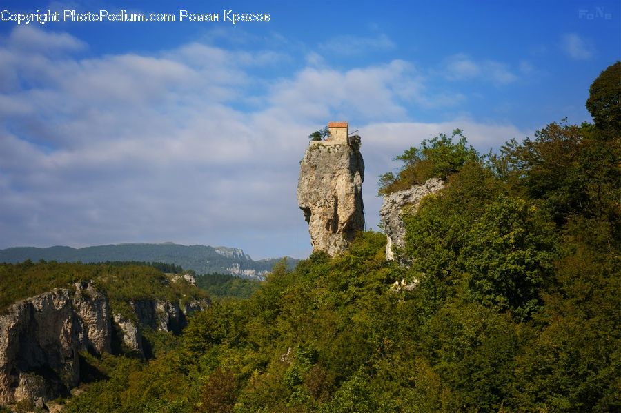 Architecture, Castle, Fort, Cliff, Outdoors, Plateau, Ruins