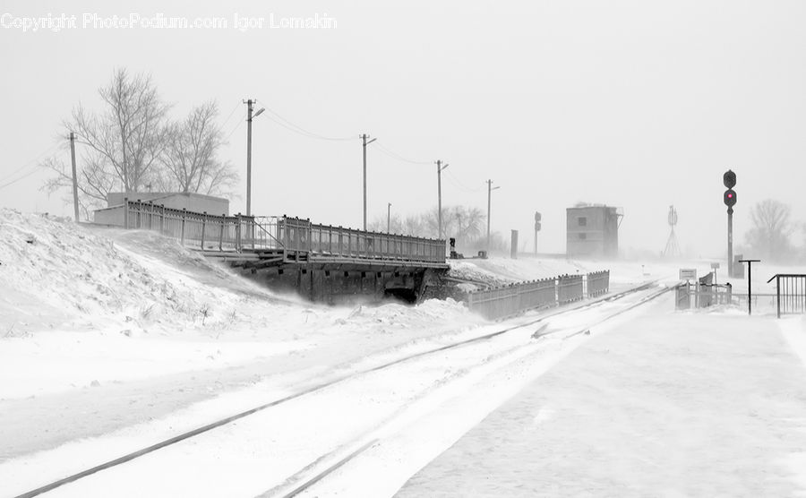 Ice, Outdoors, Snow, Road, Freeway, Highway