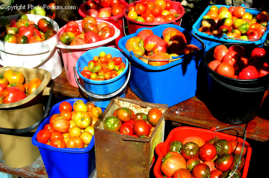 Bowl, Produce, Tomato, Vegetable, Buffet, Cafeteria, Food