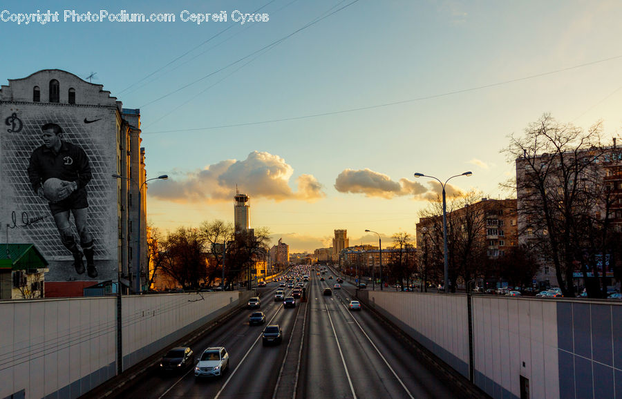 Freeway, Road, Boardwalk, Deck, Path, Sidewalk, Walkway