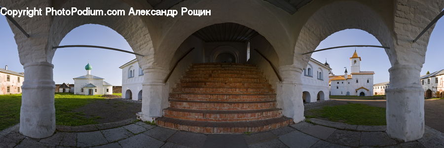 Arch, Column, Pillar, Patio, Architecture, Dome, Building