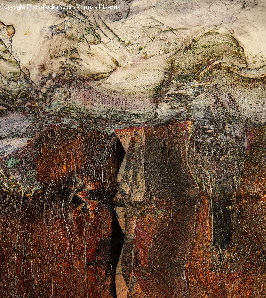 Map, Art, Modern Art, Dirt Road, Gravel, Road, Land