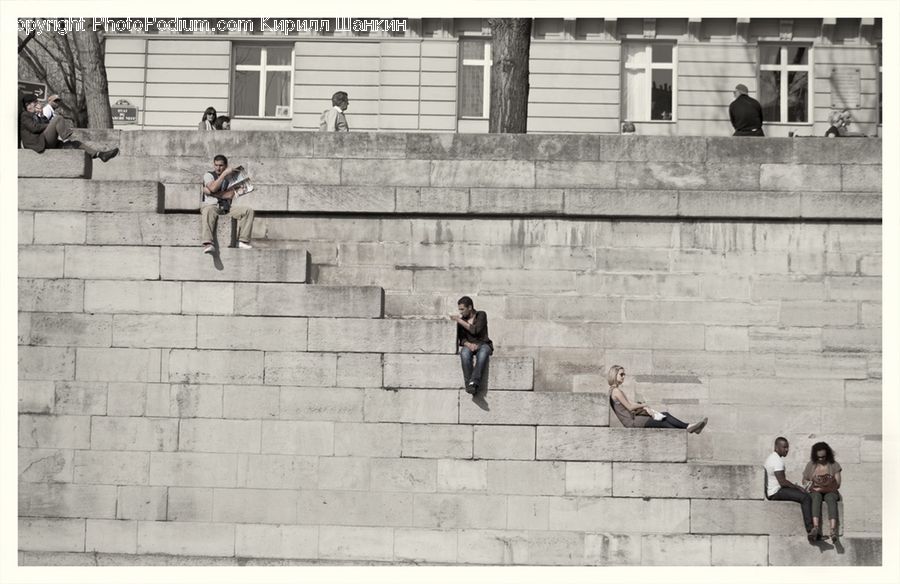 Collage, Poster, Leisure Activities, City, Downtown, Urban, Alley