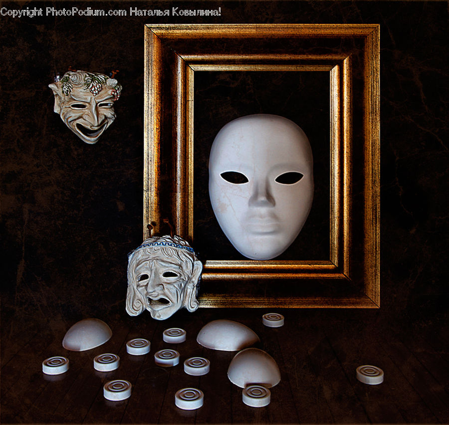 Head, Portrait, Art, Porcelain, Pottery, Face, Selfie