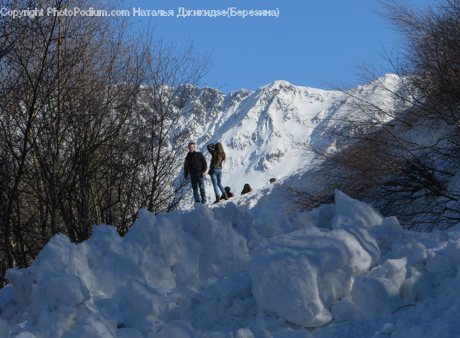 Arctic, Glacier, Ice, Mountain, Outdoors, Snow, Crest