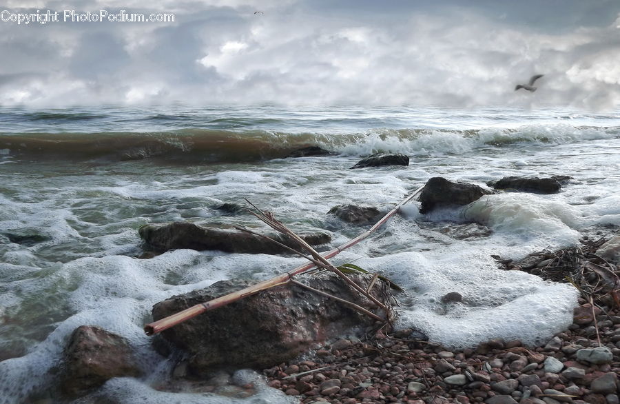Outdoors, Sea, Sea Waves, Water, Coast, Creek, River