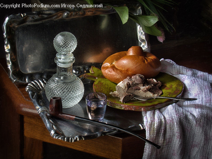 Plant, Potted Plant, Glass, Goblet, Squash, Vegetable, Dining Table