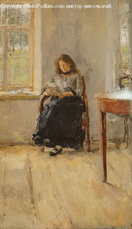 Art, Painting, Hearth, Furniture, Fireplace, Crypt
