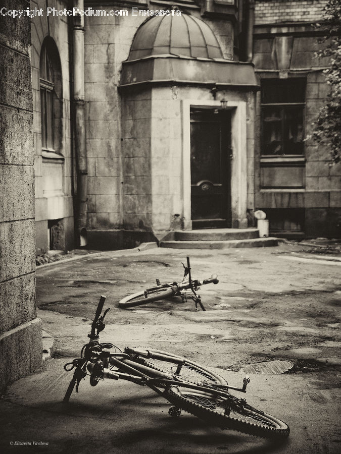 Bench, Bicycle, Bike, Vehicle, Outdoors, Sand, Soil