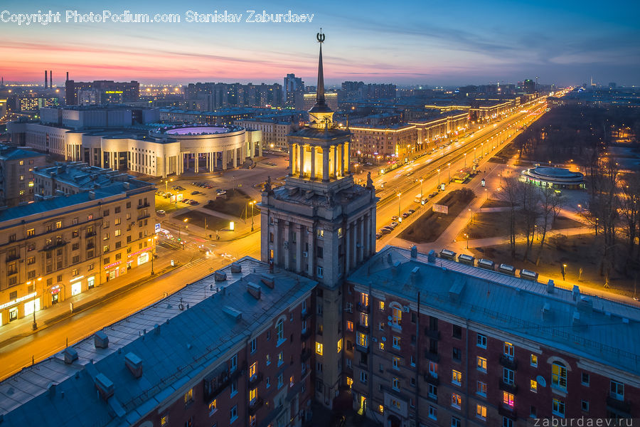 City, Downtown, Metropolis, Urban, Aerial View, Building, High Rise