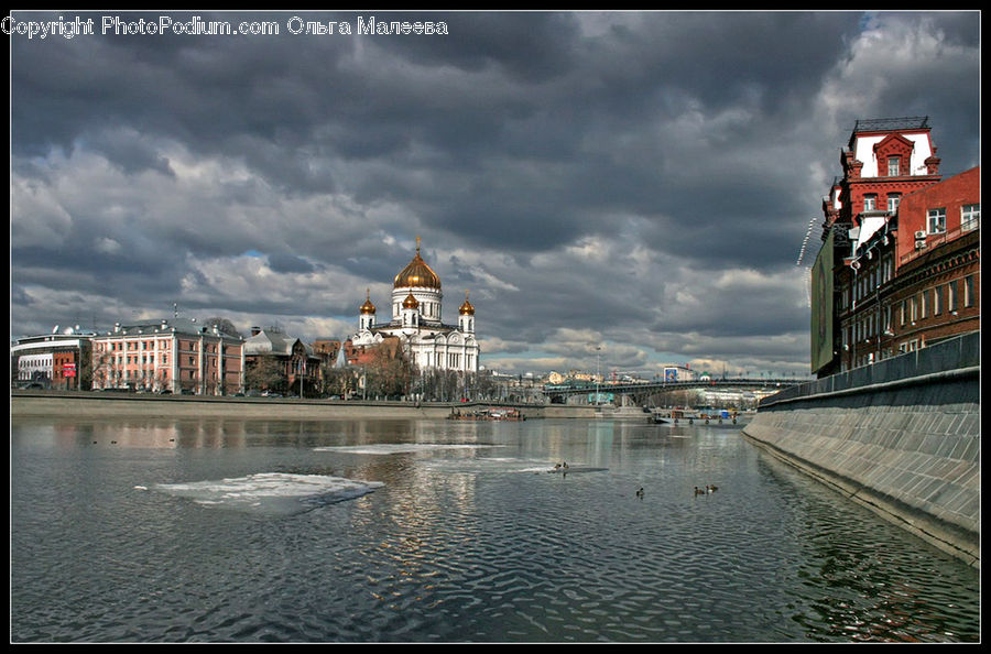 Dock, Port, Waterfront, City, Downtown, Metropolis, Urban