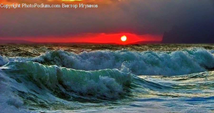 Outdoors, Sea, Sea Waves, Water, Beach, Coast, Ocean