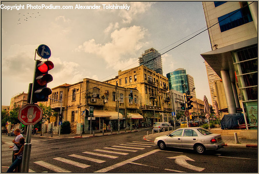 Asphalt, Road, Zebra Crossing, Automobile, Car, Vehicle, Sedan