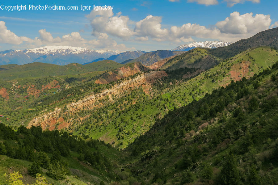 Crest, Mountain, Outdoors, Peak, Mountain Range, Countryside, Hill