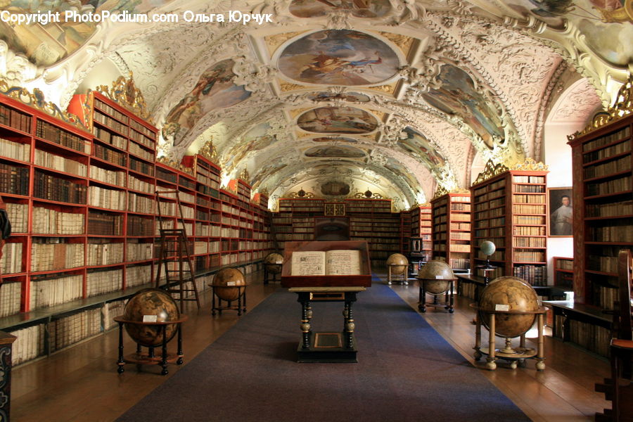Globe, Planet, Sphere, Aisle, Corridor, Arch, Indoors