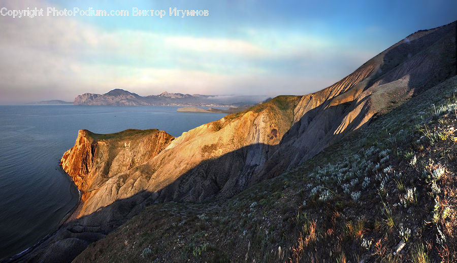 Cliff, Outdoors, Coast, Sea, Water, Promontory, Crest