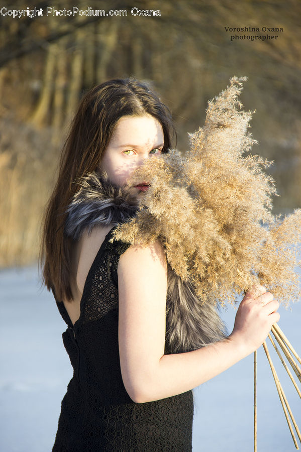 People, Person, Human, Feather Boa, Scarf, Leisure Activities, Blossom