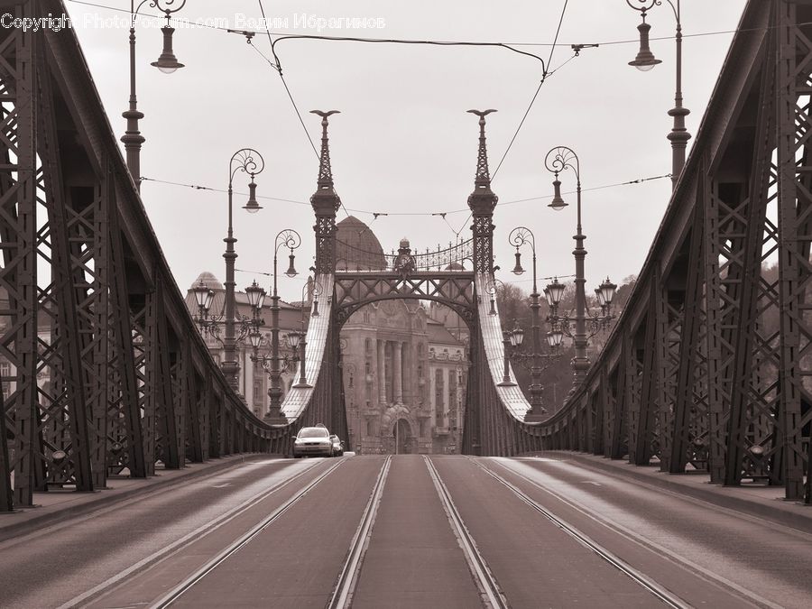 Bridge, Road, Street, Town, Freeway, Highway, City